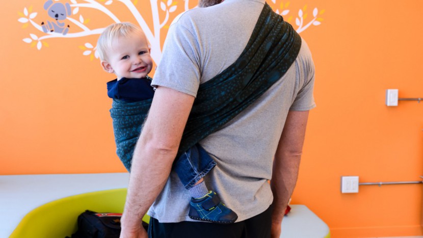 tula ring sling - the ring sling is comfortable for parents to wear even on longer...