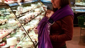 The ComfortFit sling is so cozy that our tiny testers fell asleep...