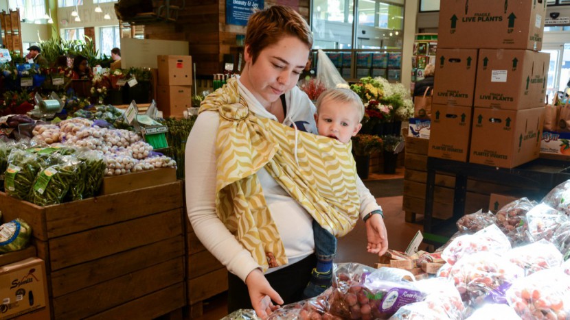 baby carrier - the tula ring sling is a comfortable carrier made of soft material...