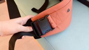 The waistband belt on the LILLEbaby Complete has a buckle that is...