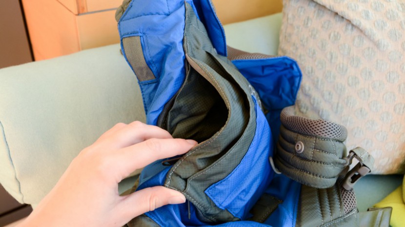 the onya has multiple storage pockets that hold more supplies than...