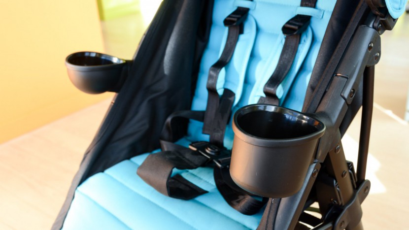 the best comes with a cup holder and snack cup.