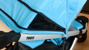 The new Urban Glide 2 canopy has a zip back that opens ventilation...