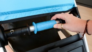 The folding mechanism on the Urban Glide 2 is under the seat and is...