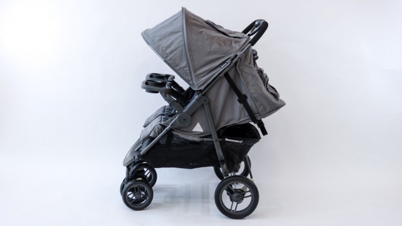 joovy scooterx2 with tray - the scooter has a comfortable riding experience for passengers with...