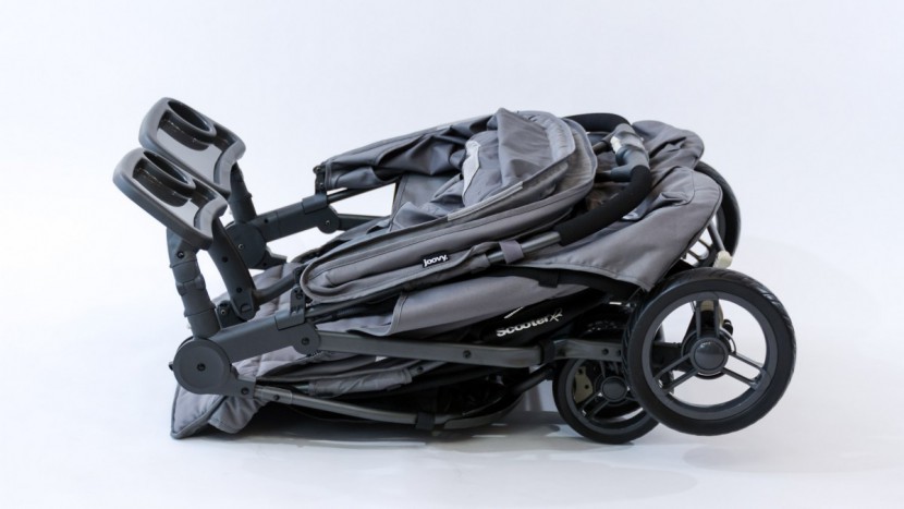 joovy scooterx2 with tray - the scooter is relatively small and light compared to the...