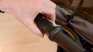 The Joovsy Scooter X2 fold initiates with unlocking the open...