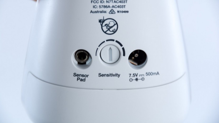 angelcare ac403 - the ac403 has adjustable sensitivity on the back of the nursery unit...