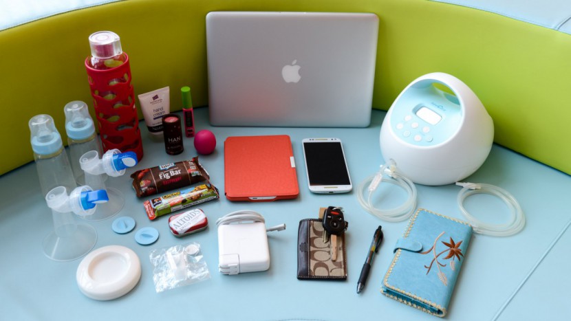 breast pump bag - we attempted to fit all these items into each bag and then took...