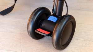 The brake pedal on the Nano Duo is color-coded and is press to set...