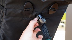 The seat back recline toggle for the Nano Duo works with one hand to...