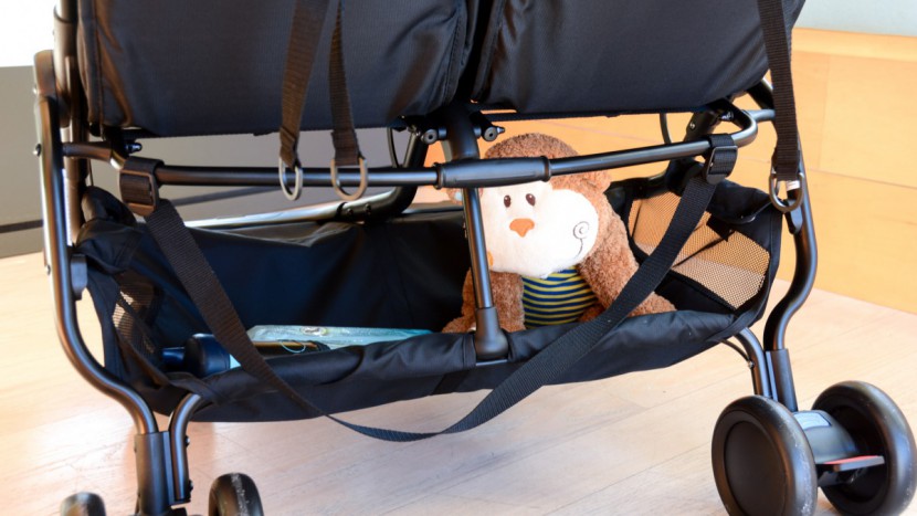 mountain buggy nano duo - the storage bin on the nano has an impressive weight limit of 17.6...