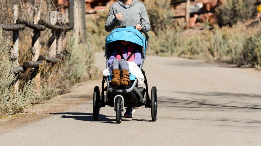 full size stroller - the thule urban glide 2 is very easy to maneuver with a swivel front...