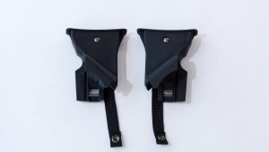 The car seat adapters that work with the B-Free click onto the frame...