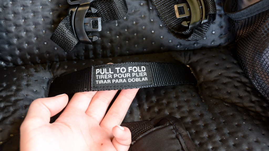 britax b-free combo - the pull handle on the b-free is located on the seat bottom where it...