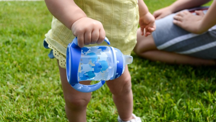 nuk learner - the nuk is plastic which is not our favorite choice for babies or...