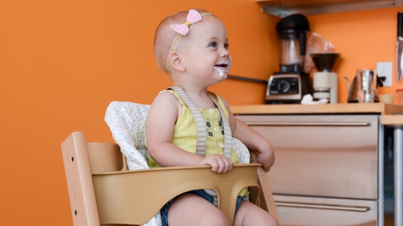 stokke tripp trapp bundle - while getting her in the seat wasn't the easiest, she was quite...