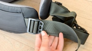 The waistband buckle of the PerfectFit is easy to operate, even...