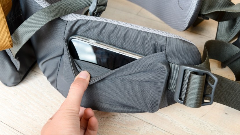 kelty journey perfectfit - the perfectfit's waistband pocket is large enough for the average...