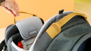 This Kelty is lightweight and easy to carry with dual carry handles...