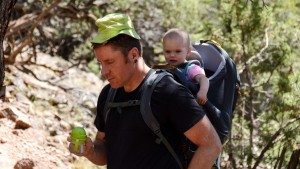 The chest clip on this Kelty works well and can be adjusted while...