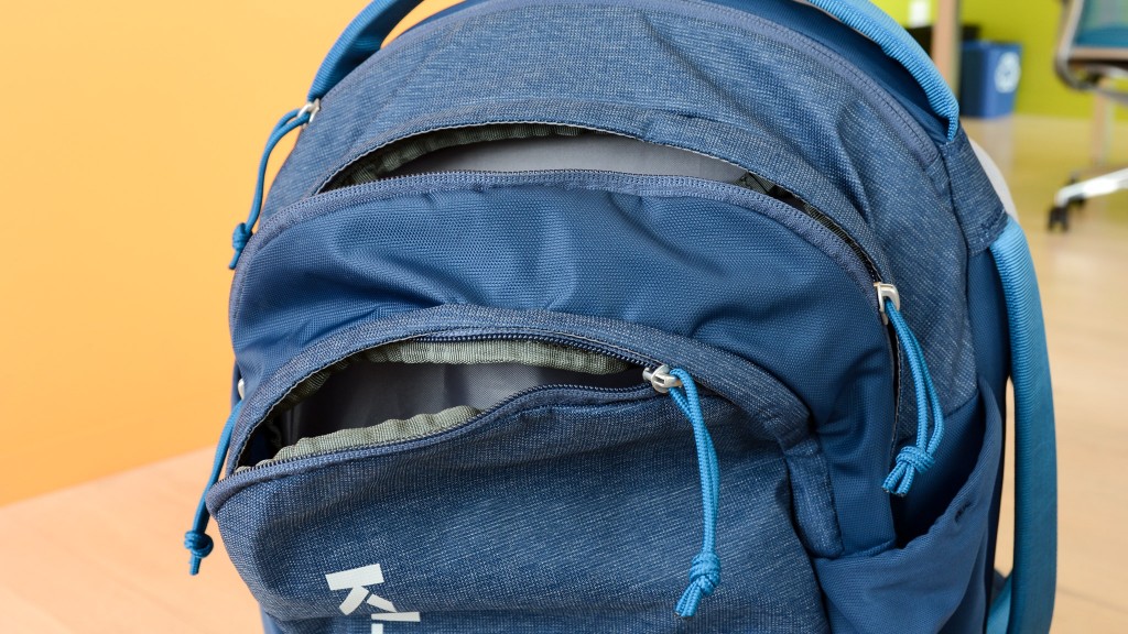 baby backpack - the kelty elite has two storage pockets on the back of the pack.