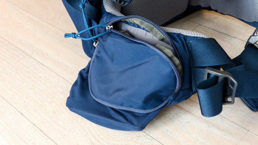 one of the elite's waistband pockets can be extended for a water...