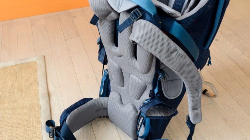 kelty journey perfectfit elite - the back of the elite has mesh fabric and molded padding to increase...