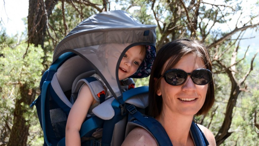 kelty journey perfectfit elite - little ones have a comfortable ride with a wide padded seat, canopy...