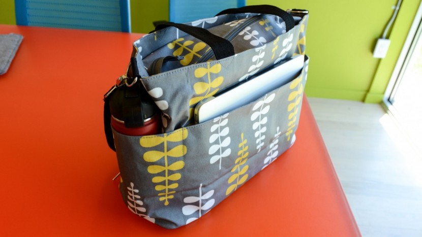 when full, the nurse purse has a clean, structured look.