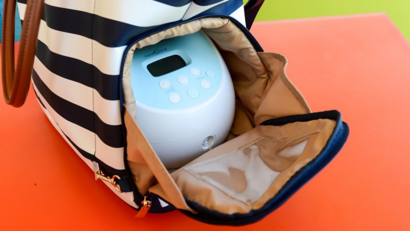 sarah wells abby - the spectra pump is in after some wiggling to get it to fit.