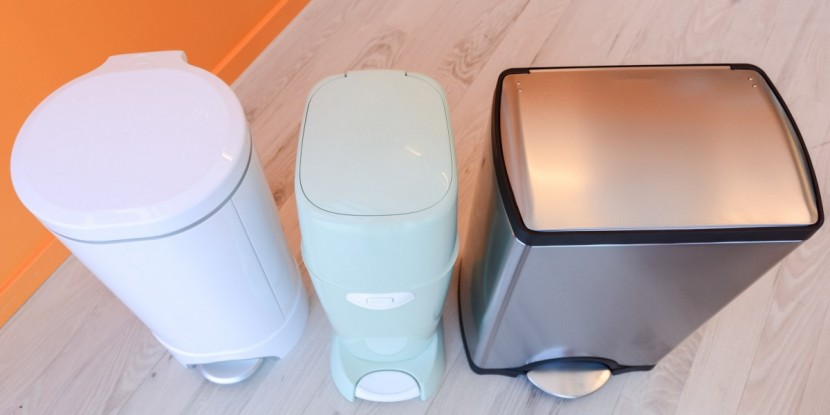 diaper pail - all three of these diaper pails have an easy to use foot pedal to...