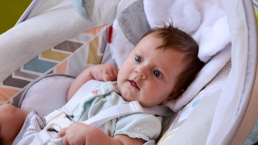 fisher-price cradle 'n swing - baby loved relaxing and observing the world from the seat of the...