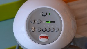 The simple controls found on the Fisher-Price Cradle 'n Swing were...