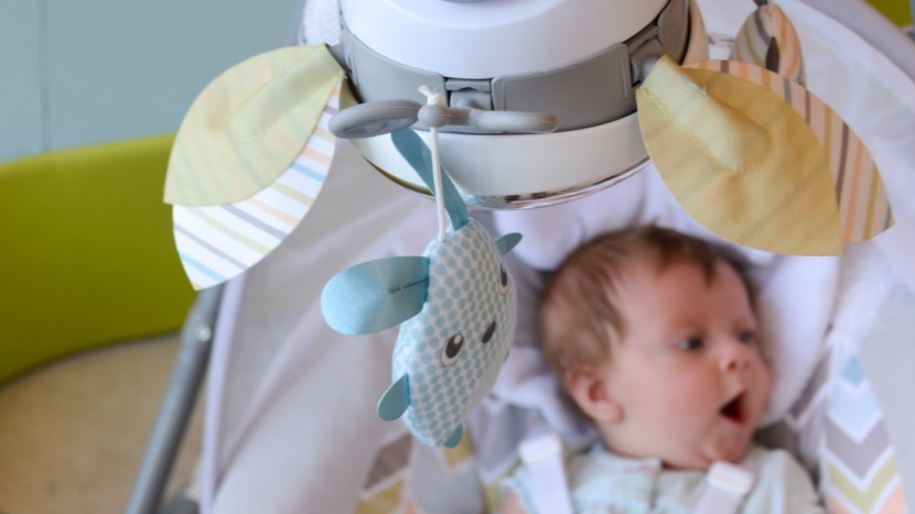 fisher-price cradle 'n swing - the mobile on the fisher-price cradle 'n swing is one of the best in...