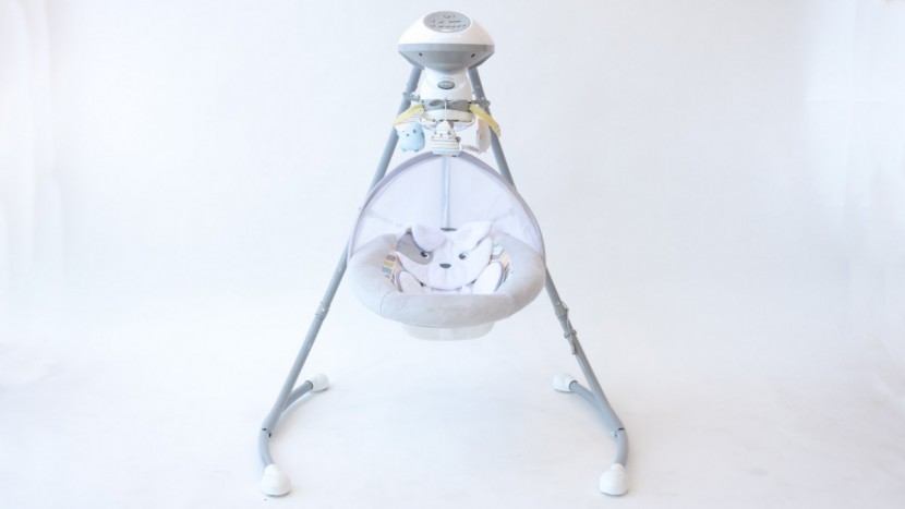 the cradle 'n swing has a much wider base than many other swings.