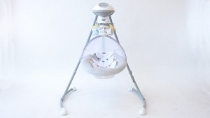 The Cradle 'n Swing has a much wider base than many other swings.