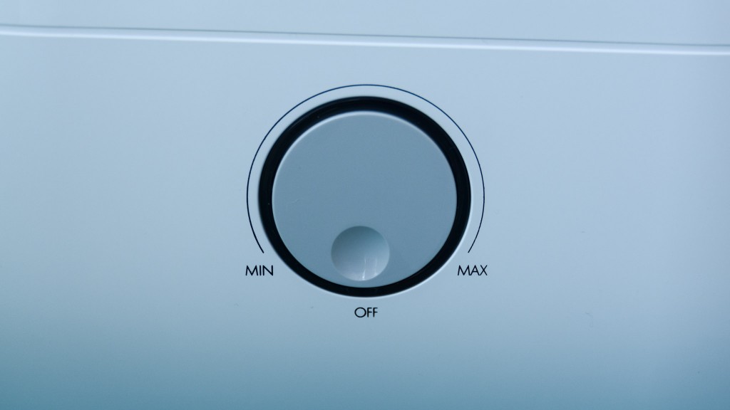 boneco u300 - the dial control on the boneco is simple and easy to use.