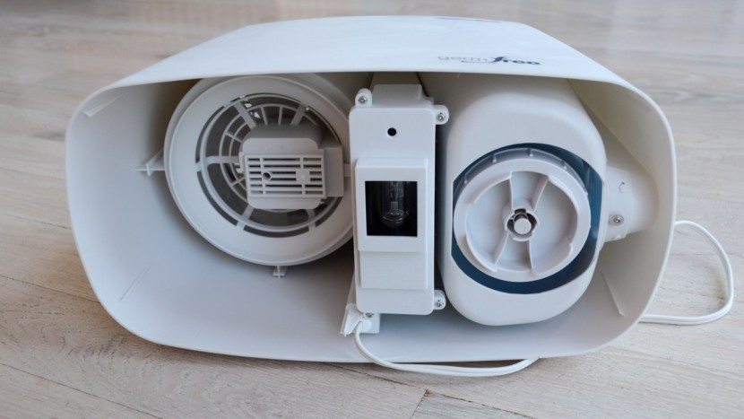 honeywell hcm-350 - the 350's fan assembly is the only part that can't go on the top...