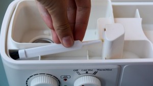 The Sunpentown comes with a small brush designed for easier...