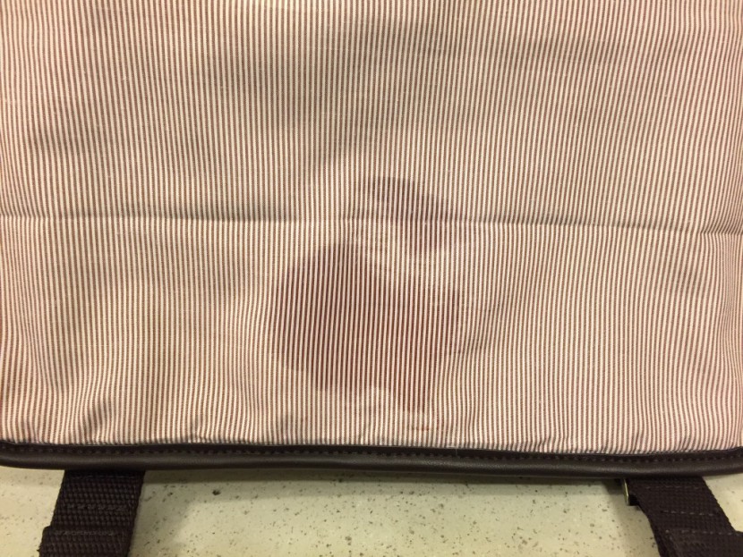 we conducted our raspberry jam test on the interior fabric of the...