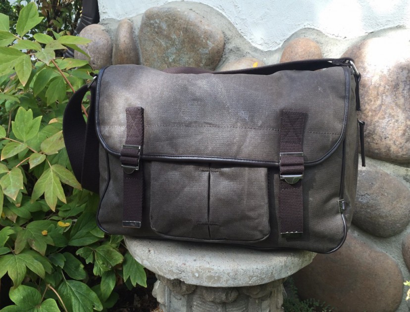 oioi wax canvas satchel - the oioi wax canvas satchel is a handsome bag that keeps its diaper...