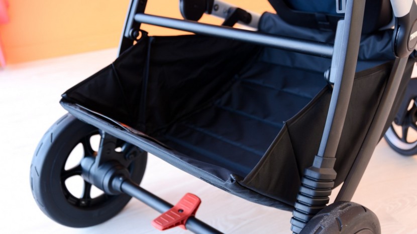 the under seat storage on the sleek is large enough to fit a large...