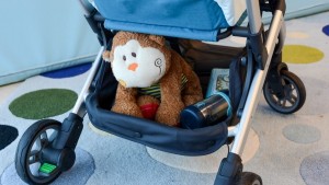 The storage bin on the Minu holds up to 20 lbs of gear, but the...