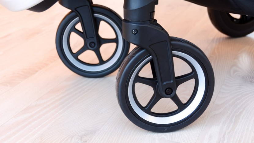 the front wheels of the sleek are foam filled plastic which...