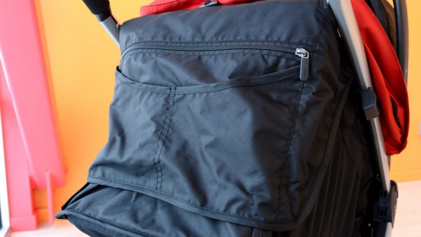 britax b-lively combo - the seat back on the b-lively has two small pockets and a larger...