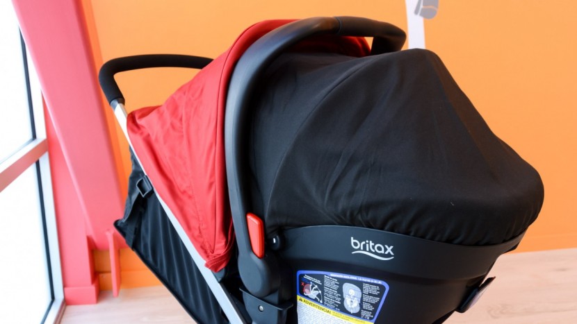 britax b-lively combo - the canopy on the b-lively can work in conjunction with the car seat...
