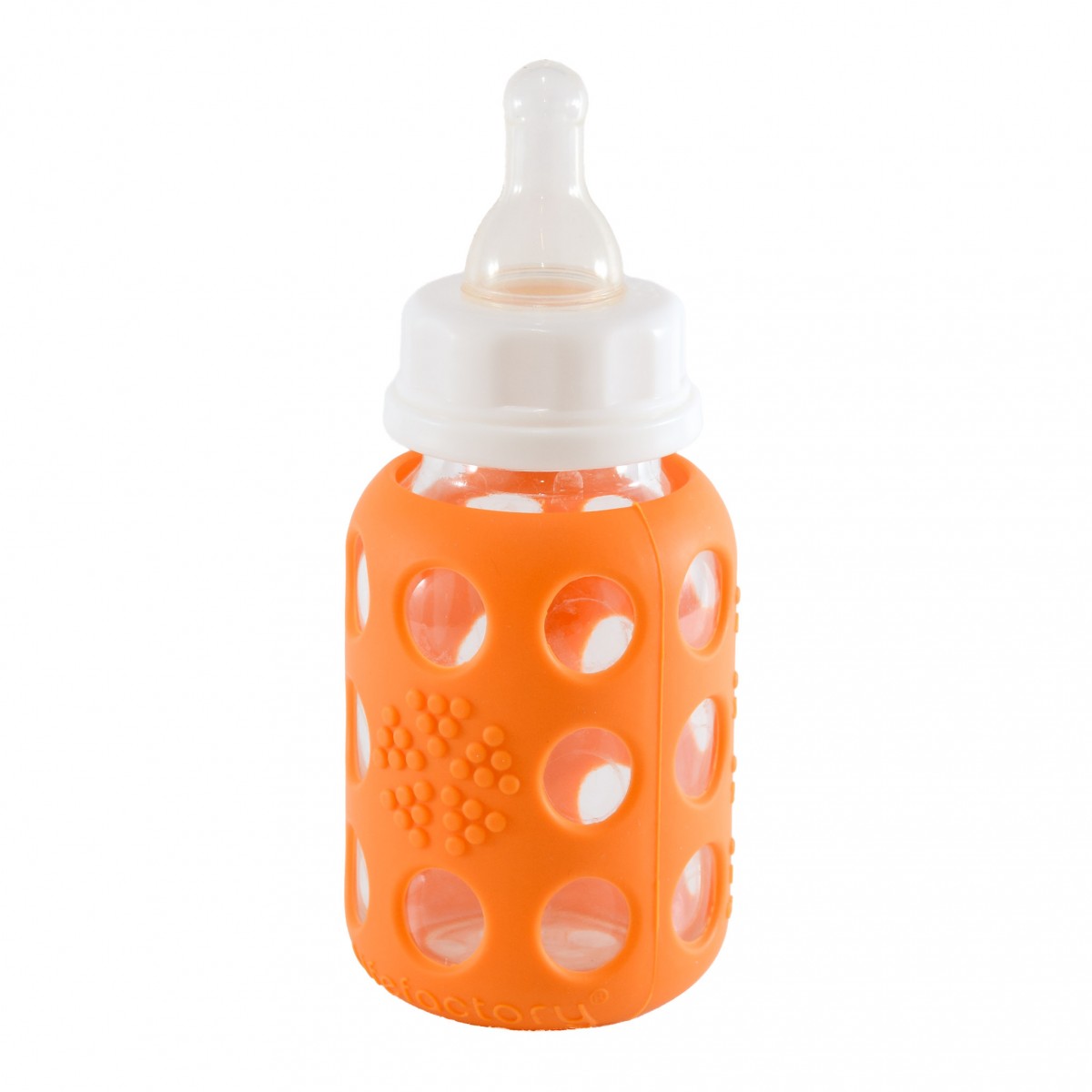 8oz Glass Baby Bottle with Silicone Sleeve