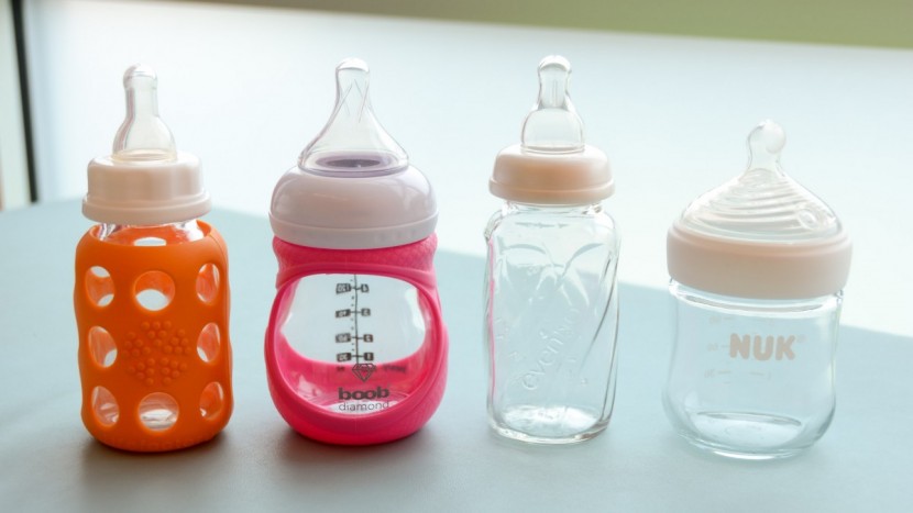 baby bottle - some glass options include the lifefactory, joovy boob diamond...
