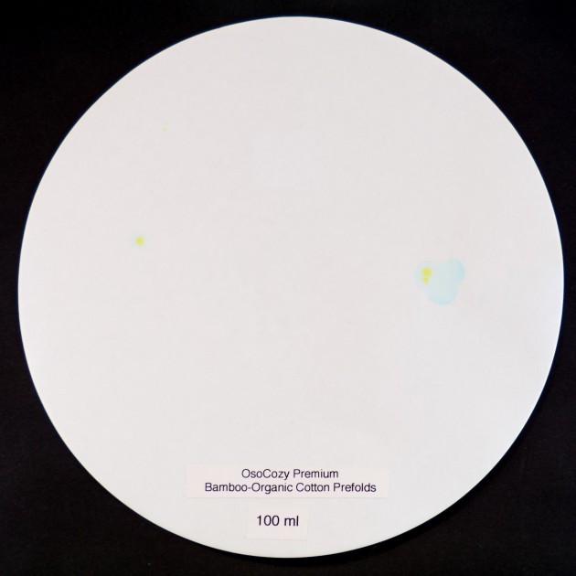 when tested with a reusable liner, the osocozy prefolds showed...